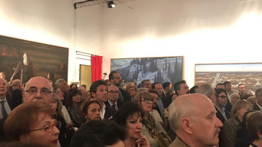 Открытие выставки в галерее SATURA  (Генуя)
